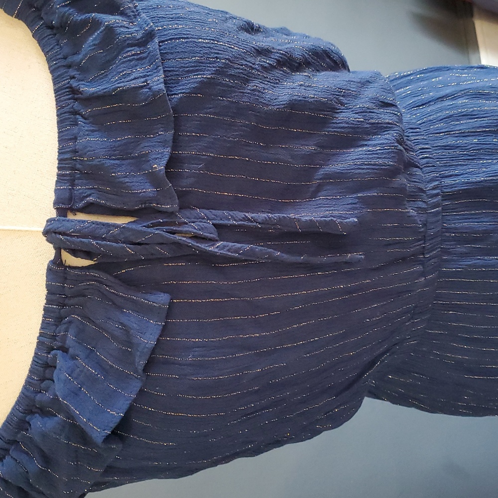 Elegant Blue Women's Dress - Picture 8 of 15